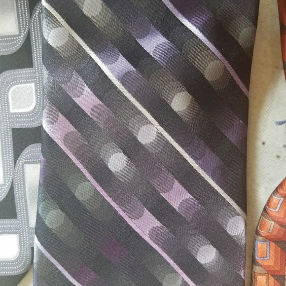 Arrow Tie Necktie Geometric Preppy Work Office Watercolor Wedding Colorful Set 7 - Picture 3 of 8